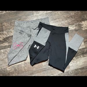 Under Armour Girls Leggings.  Size Youth Extra Small (6/6x).
